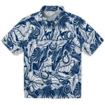 Indianapolis Colts Hawaiian Shirt - Monstera Layer | Moonbestprint