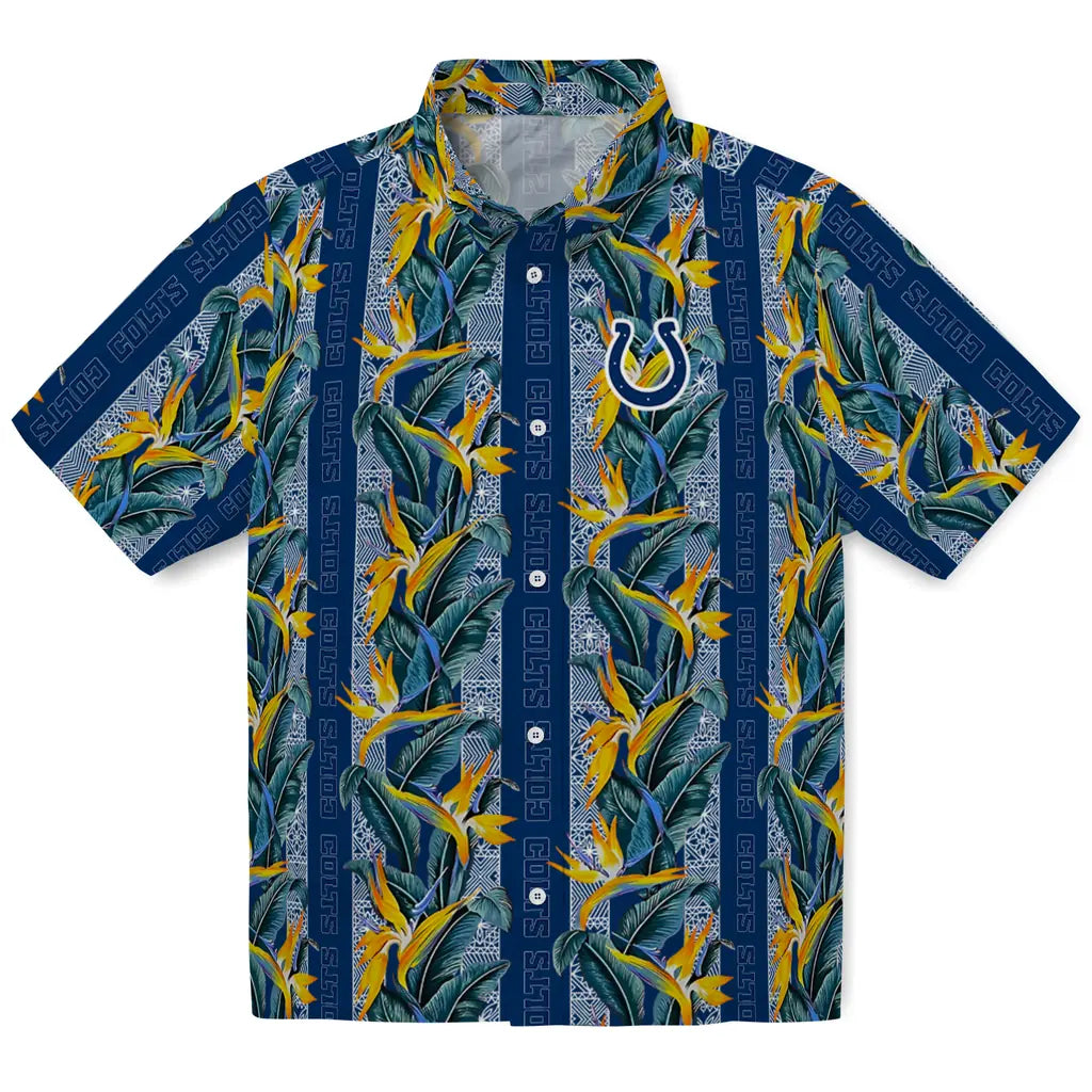 Indianapolis Colts Hawaiian Shirt - Paradise Vines | Moonbestprint