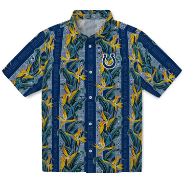 Indianapolis Colts Hawaiian Shirt - Paradise Vines | Moonbestprint