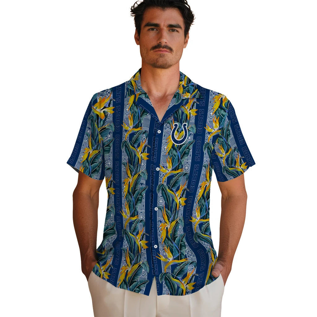 Indianapolis Colts Hawaiian Shirt - Paradise Vines | Moonbestprint