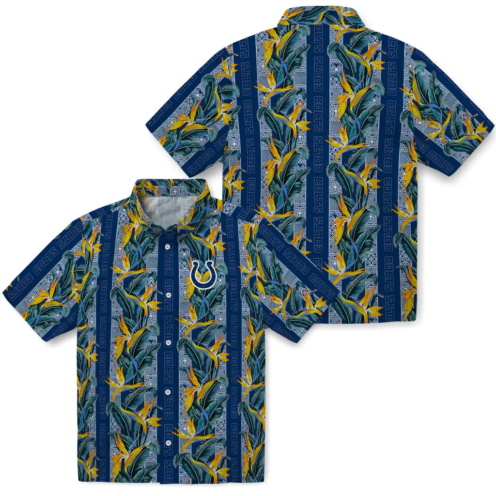 Indianapolis Colts Hawaiian Shirt - Paradise Vines | Moonbestprint