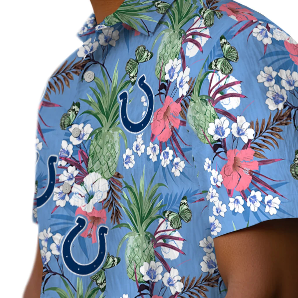 Indianapolis Colts Hawaiian Shirt - Pineapple Bouquet | Moonbestprint