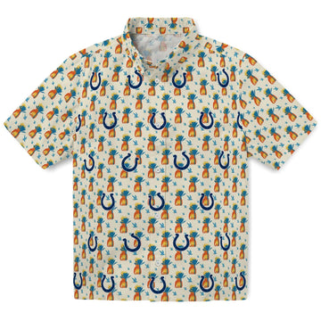Indianapolis Colts Hawaiian Shirt - Pineapple Delight | Moonbestprint