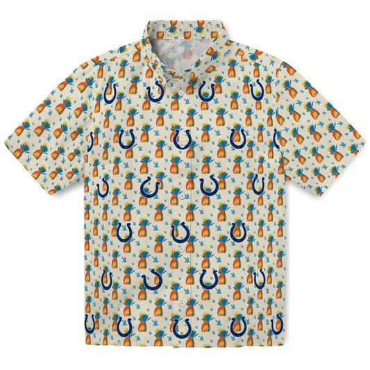 Indianapolis Colts Hawaiian Shirt - Pineapple Delight | Moonbestprint