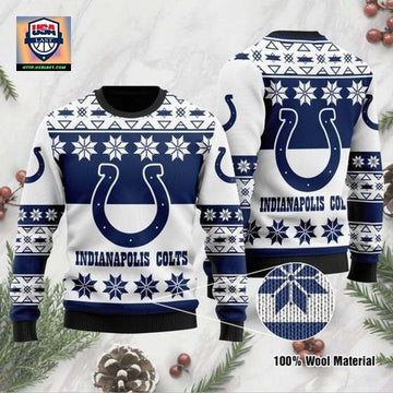 Indianapolis Colts Wool Ugly Christmas Sweater ? Usalast