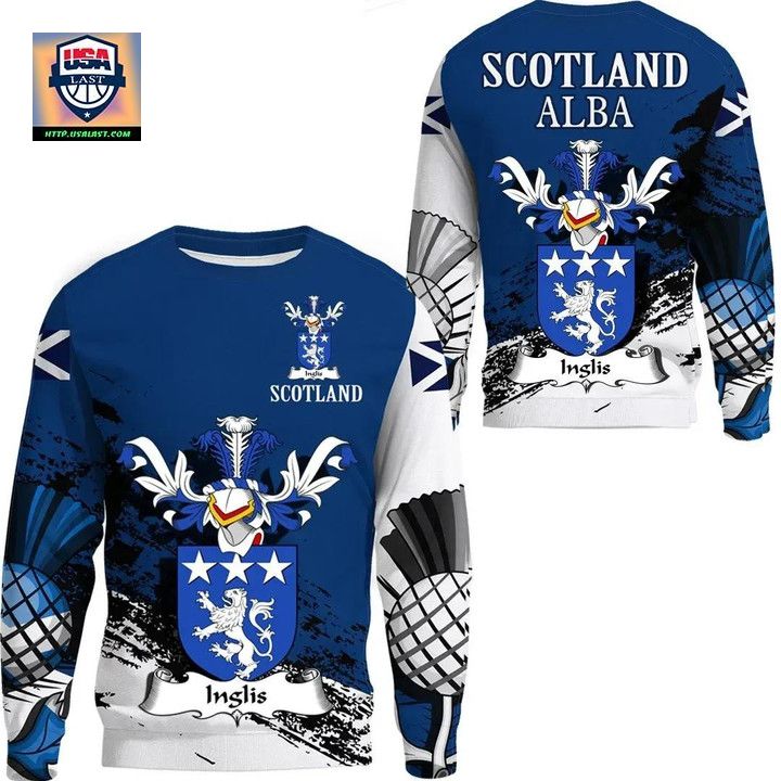 Inglis Scottish Family Crest Scotland Special Sweater A7 ? Usalast