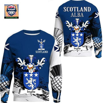 Inglis Scottish Family Crest Scotland Special Sweater A7 ? Usalast