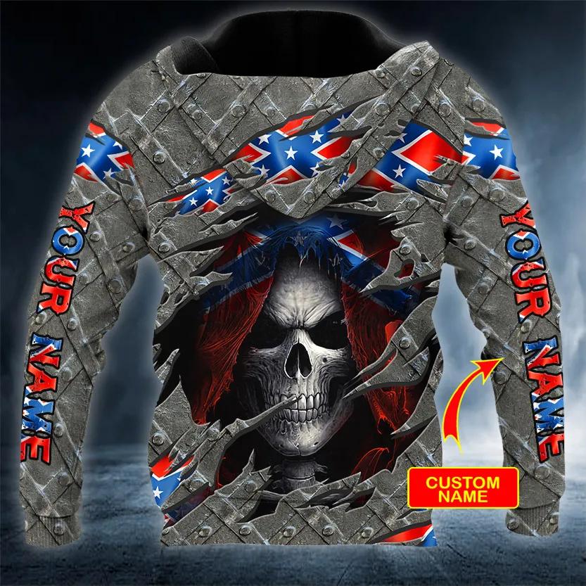 Inside CSA Skull Custom 3D All Over Print Hoodie -Moonbestprint