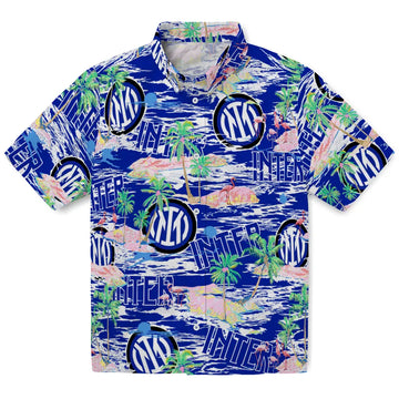 Inter Milan Flamingo Retreat 2026 Hawaiian Shirt – Moonbestprint