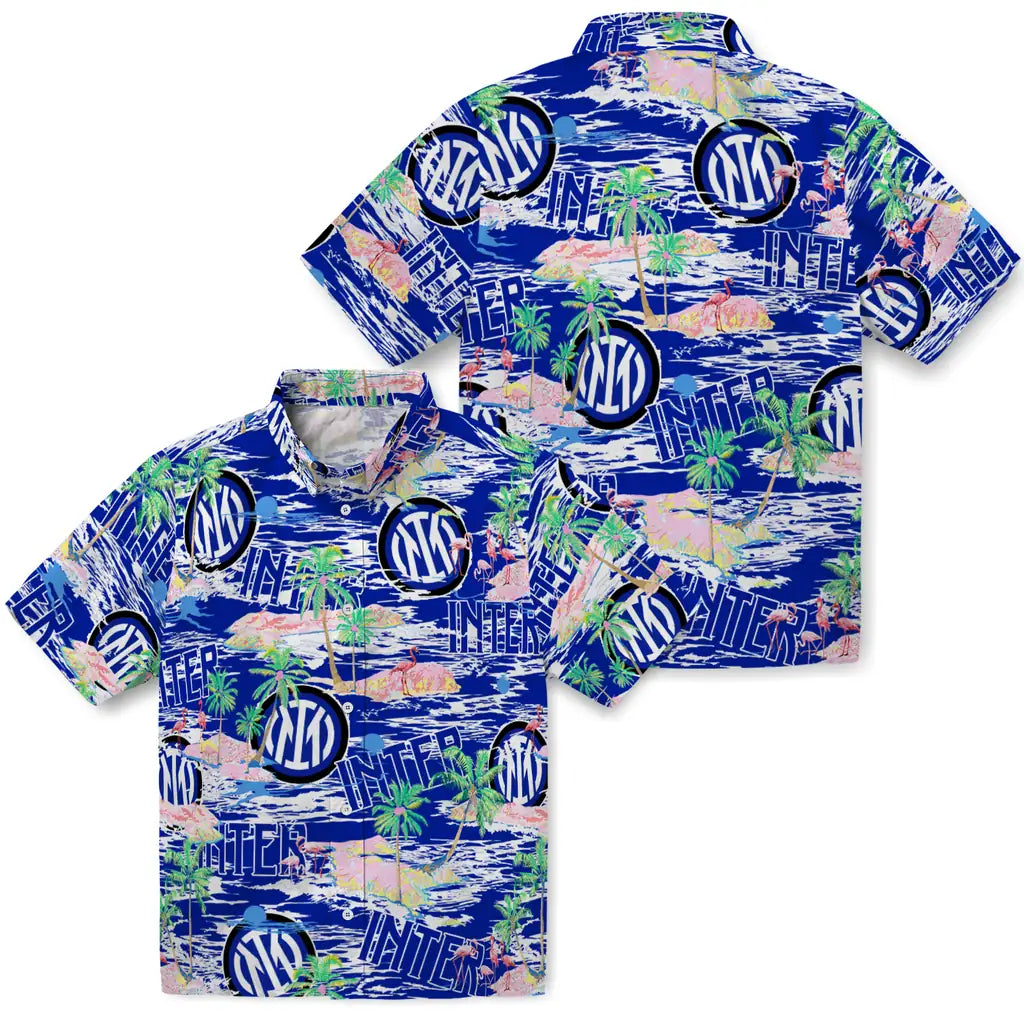 Inter Milan Flamingo Retreat 2026 Hawaiian Shirt – Moonbestprint