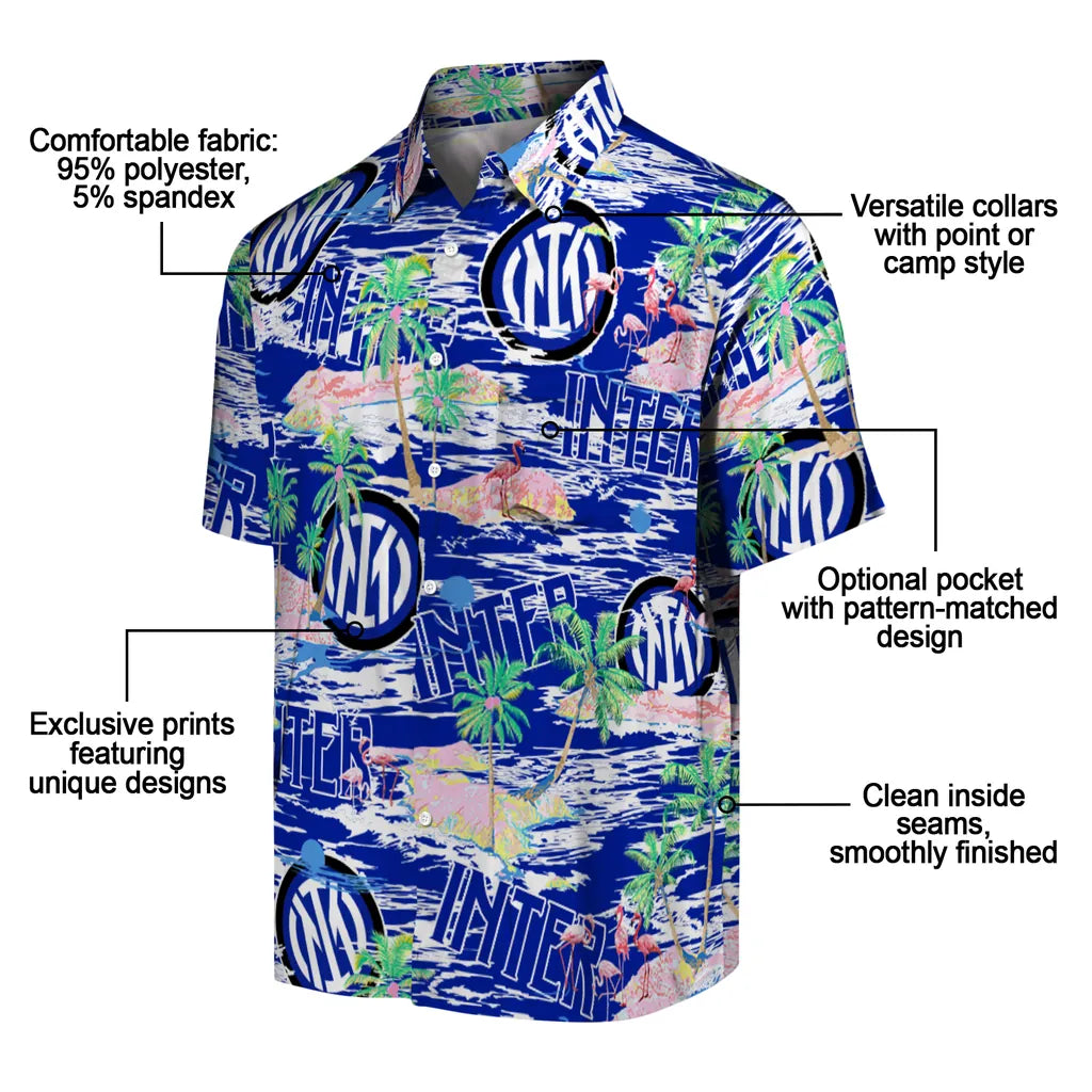 Inter Milan Flamingo Retreat 2026 Hawaiian Shirt – Moonbestprint