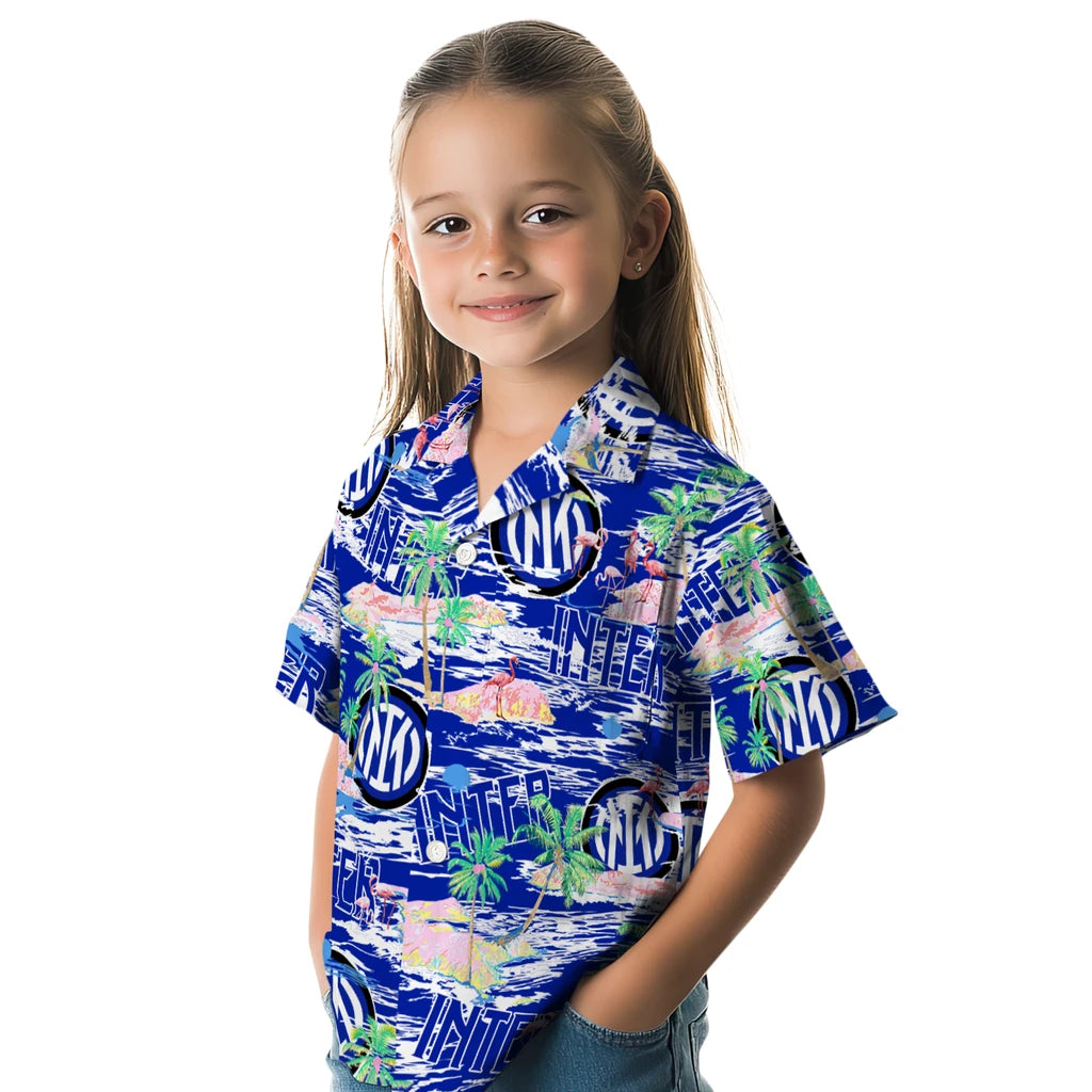 Inter Milan Flamingo Retreat 2026 Hawaiian Shirt – Moonbestprint