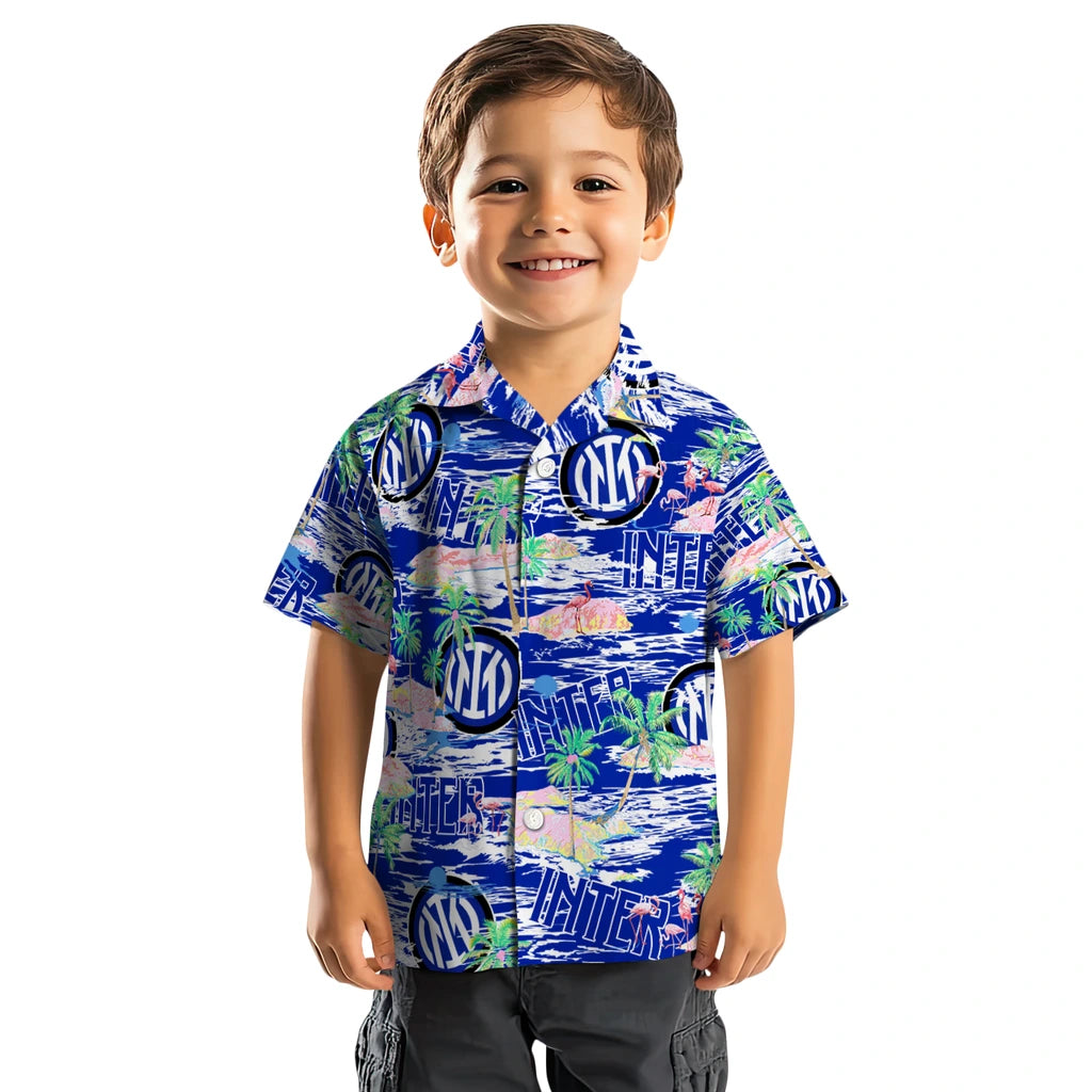 Inter Milan Flamingo Retreat 2026 Hawaiian Shirt – Moonbestprint