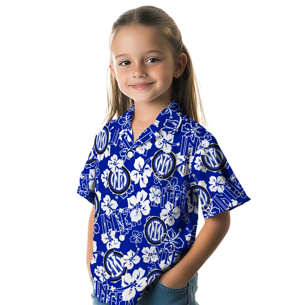 Inter Milan Hibiscus Bloom Hawaiian Shirt – Moonbestprint