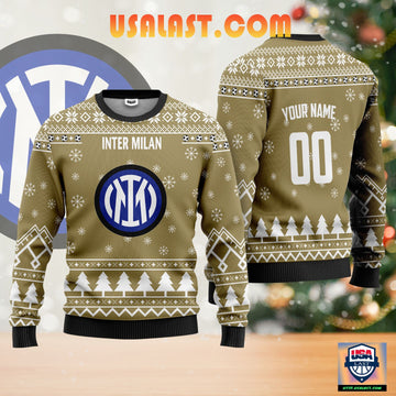 Inter Milan Personalized Ugly Christmas Sweater Gold Version ? Usalast