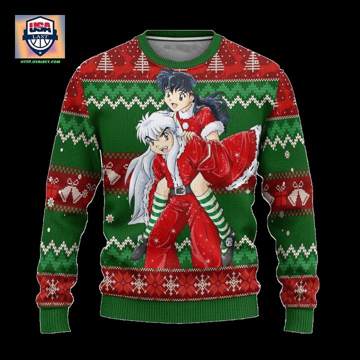 Inuyasha x Kagome Inuyasha Anime Ugly Christmas Sweater Xmas Gift ? Usalast