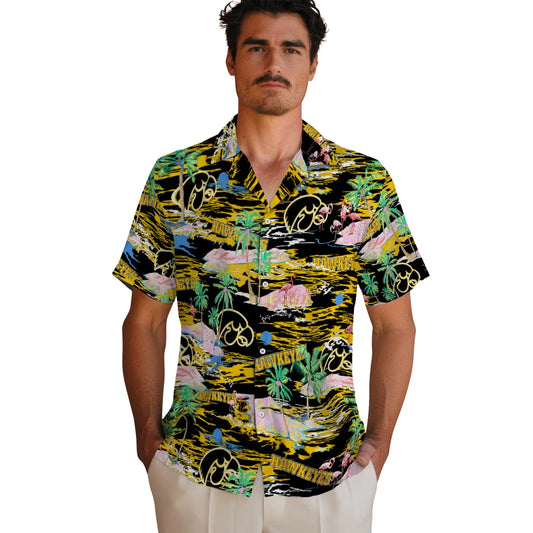 Iowa Hawkeyes Flamingo Retreat 2026 Hawaiian Shirt – Moonbestprint