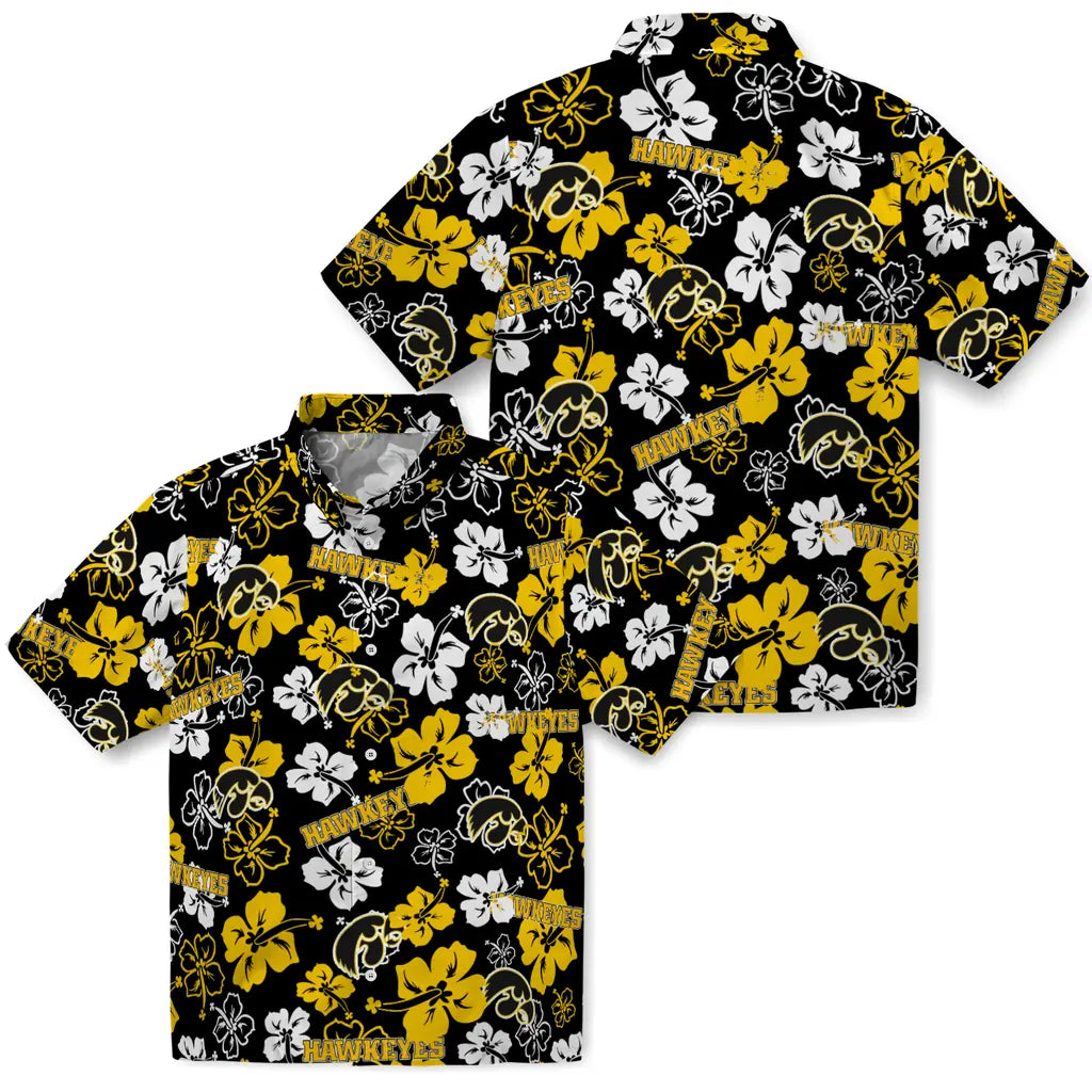 Iowa Hawkeyes Hibiscus Bloom Hawaiian Shirt – Moonbestprint