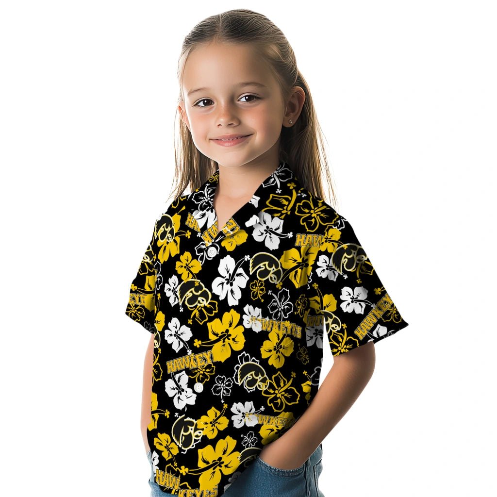 Iowa Hawkeyes Hibiscus Bloom Hawaiian Shirt – Moonbestprint