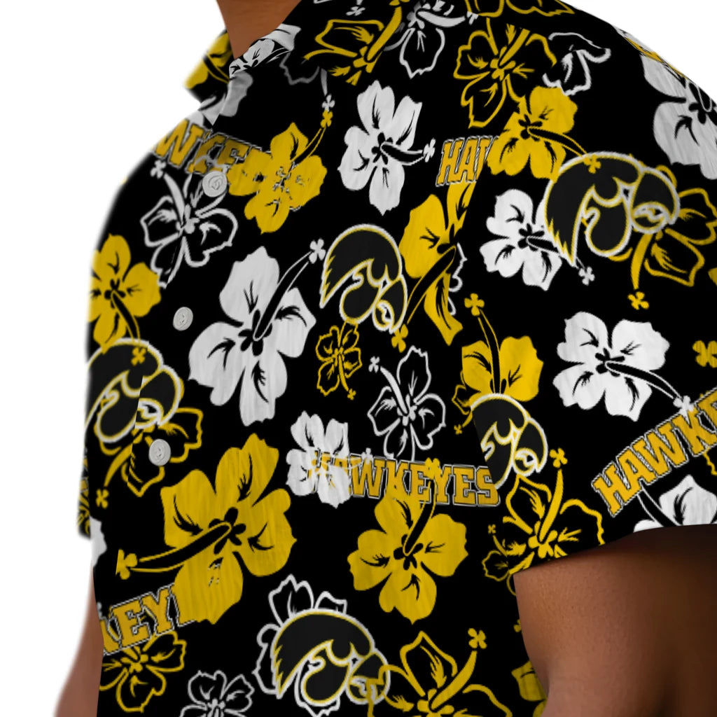 Iowa Hawkeyes Hibiscus Bloom Hawaiian Shirt – Moonbestprint