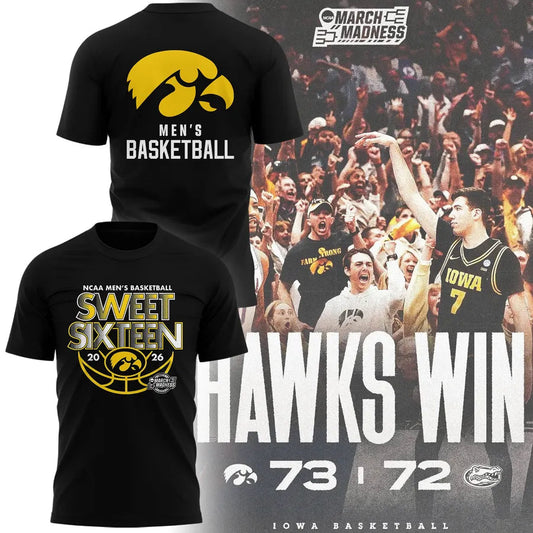 Iowa Men's Basketball 2026 Sweet Sixteen T Shirt | XC31 Moonbestprint