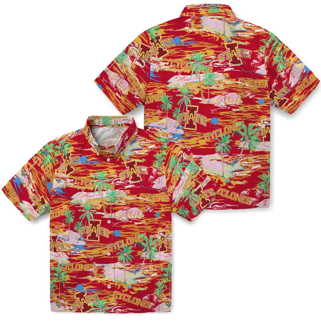 Iowa State Cyclones Flamingo Retreat 2026 Hawaiian Shirt – Moonbestprint