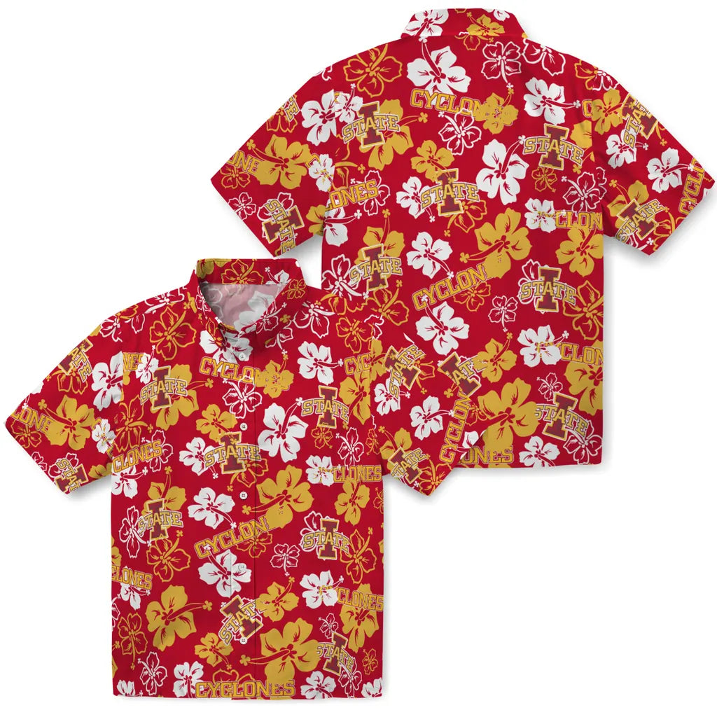 Iowa State Cyclones Hibiscus Bloom Hawaiian Shirt – Moonbestprint