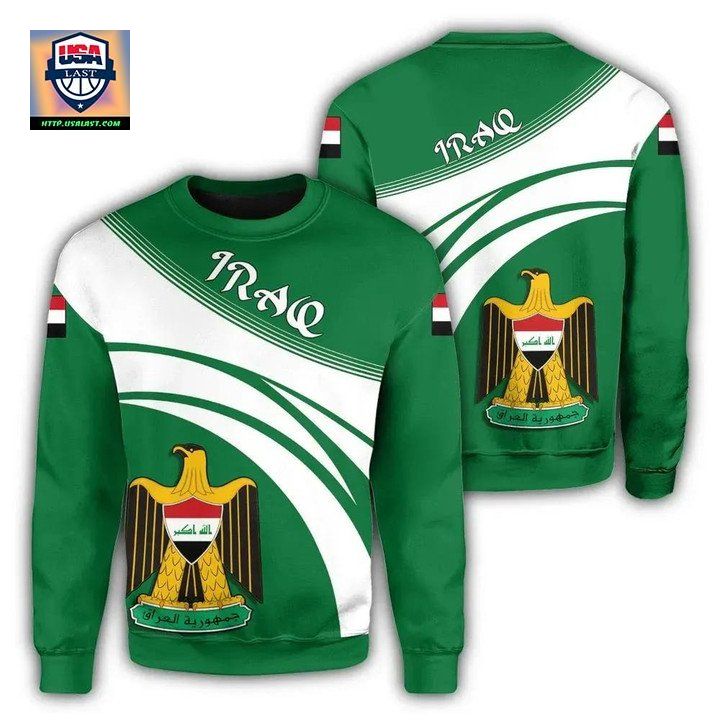 Iraq Coat Of Arms Sweater Cricket Style J5W ? Usalast