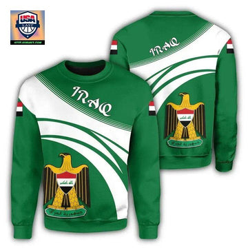 Iraq Coat Of Arms Sweater Cricket Style J5W ? Usalast