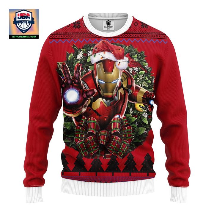 Iron Man Cartoon Noel Mc Ugly Christmas Sweater Thanksgiving Gift ? Usalast