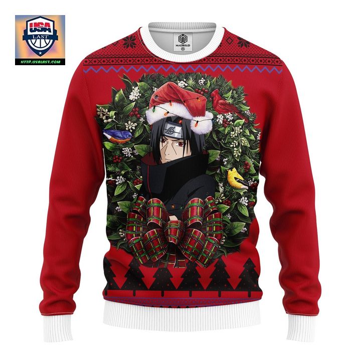 Itachi Uchiha Naruto Noel Mc Ugly Christmas Sweater Thanksgiving Gift ? Usalast