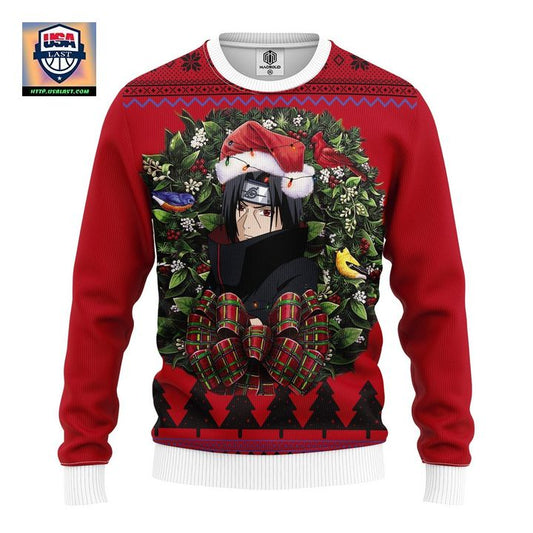 Itachi Uchiha Naruto Noel Mc Ugly Christmas Sweater Thanksgiving Gift ? Usalast