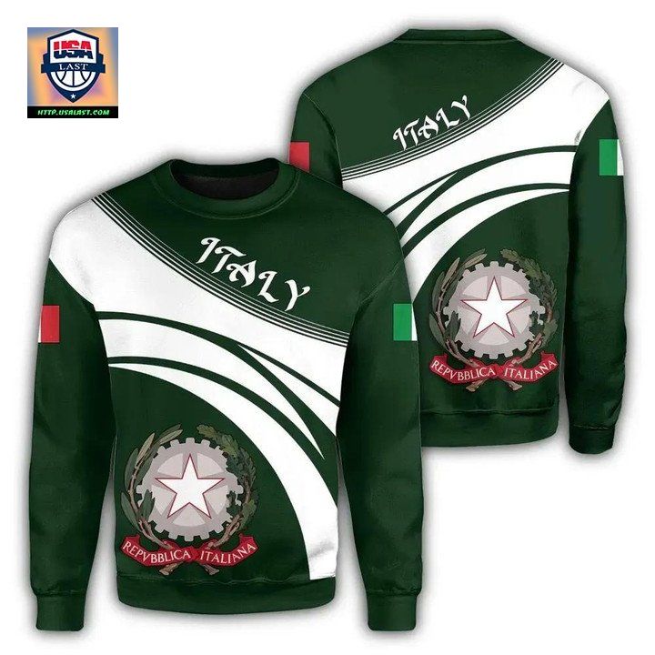 Italy Coat Of Arms Sweater Cricket Style J5W ? Usalast