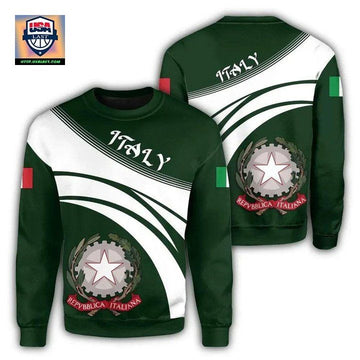 Italy Coat Of Arms Sweater Cricket Style J5W ? Usalast