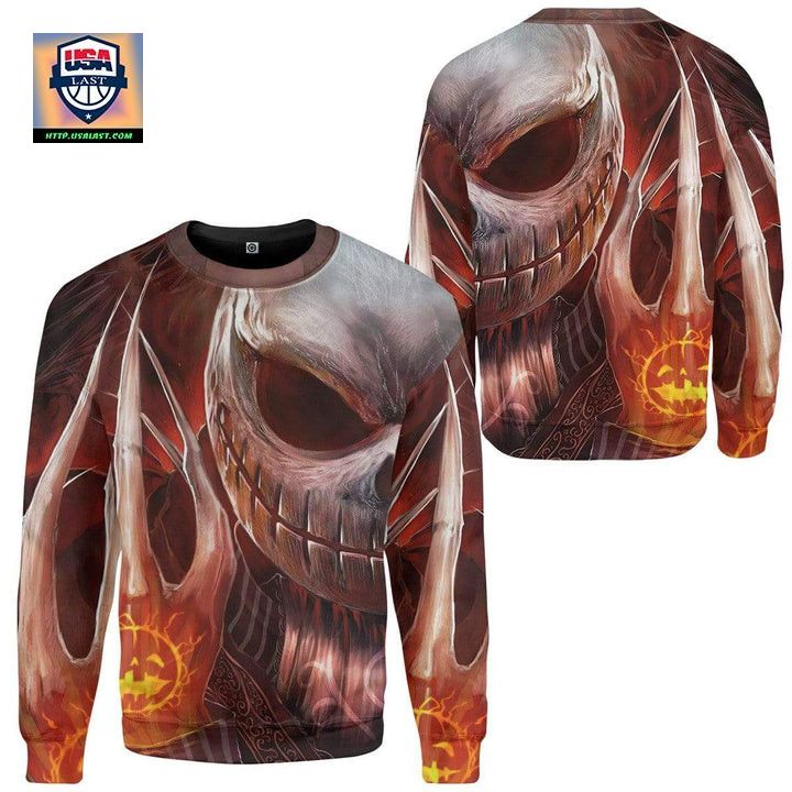 Jack Skellington Pumpkin Halloween Ugly Christmas Sweater ? Usalast