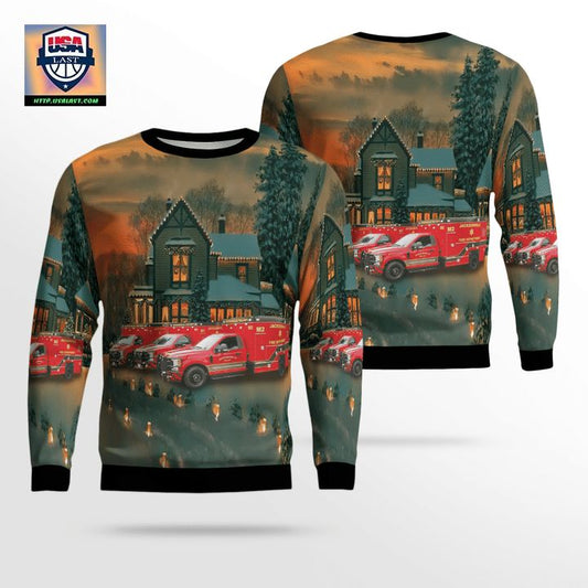 Jacksonville Fire Rescue Department Christmas AOP Sweater ? Usalast