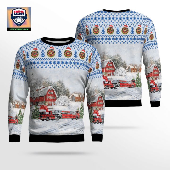 Jacksonville Florida Jacksonville Fire and Rescue Department Ladder 1 Christmas Sweater 3D ? Usalast