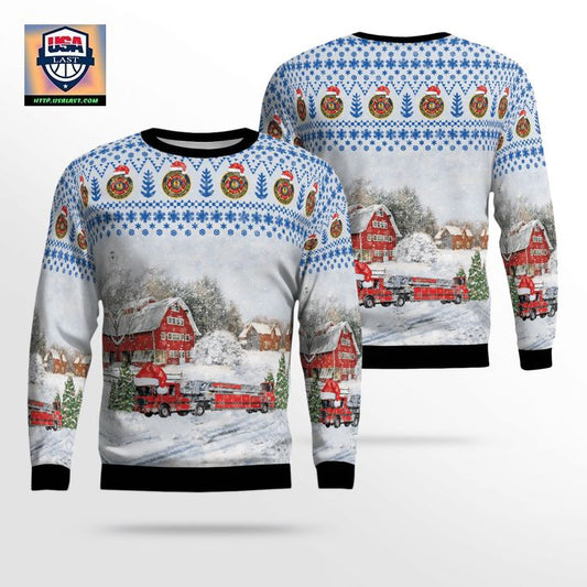 Jacksonville Florida Jacksonville Fire and Rescue Department Ladder 1 Christmas Sweater 3D ? Usalast