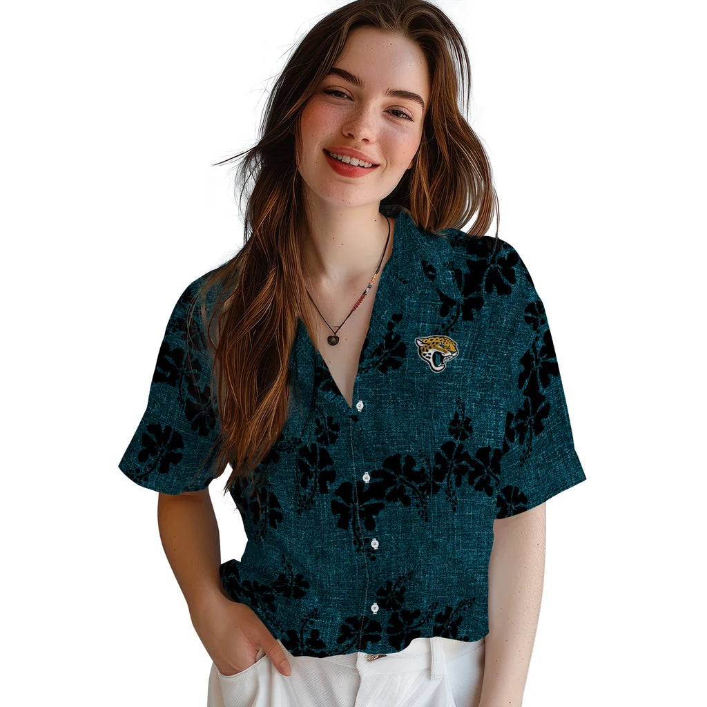 Jacksonville Jaguars Hawaiian Shirt - 50th State Flower | Moonbestprint