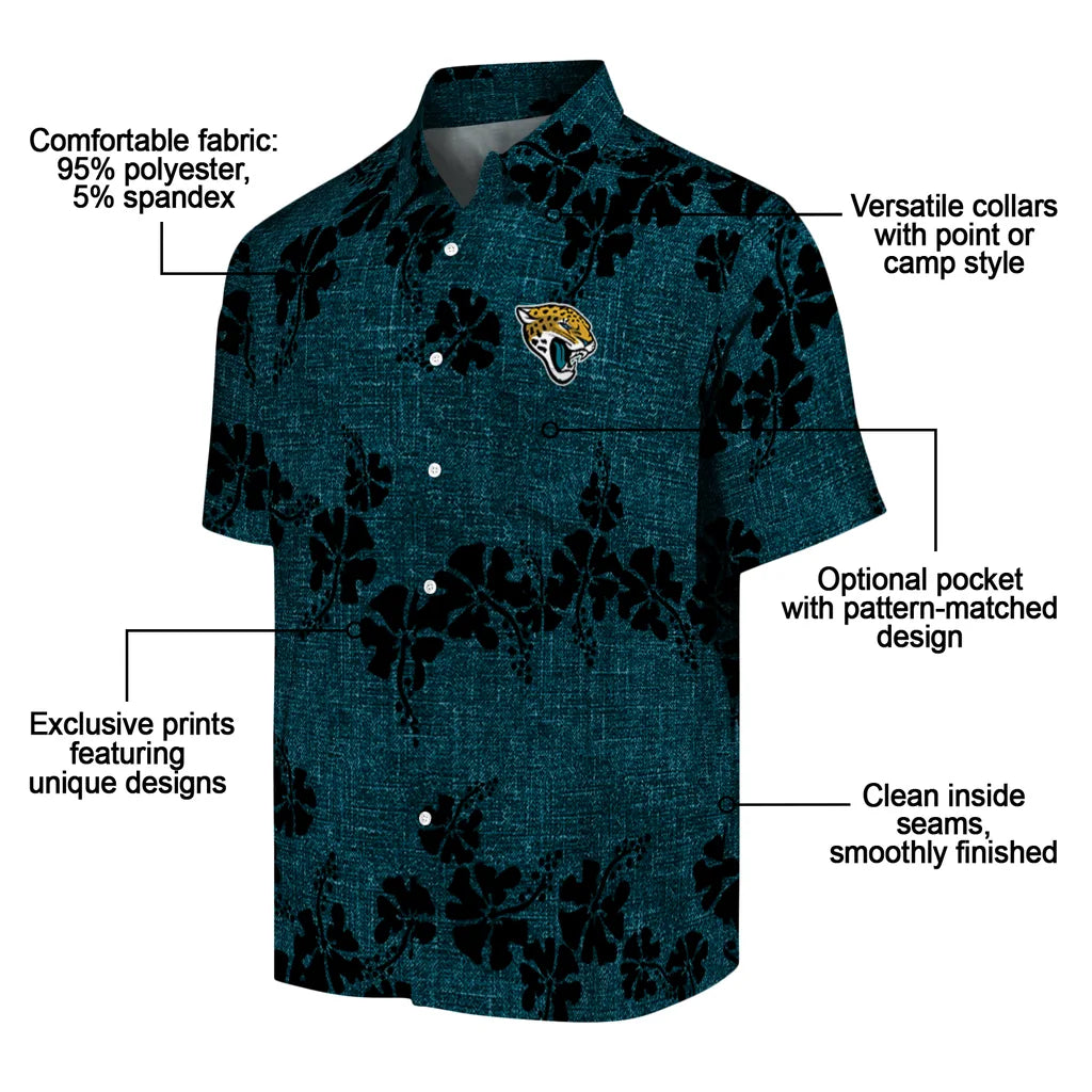 Jacksonville Jaguars Hawaiian Shirt - 50th State Flower | Moonbestprint