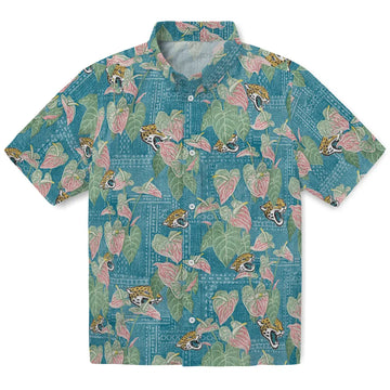 Jacksonville Jaguars Hawaiian Shirt - Anthurium Overlay | Moonbestprint