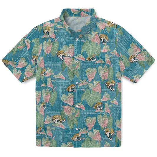 Jacksonville Jaguars Hawaiian Shirt - Anthurium Overlay | Moonbestprint