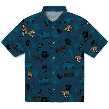 Jacksonville Jaguars Hawaiian Shirt - Beach Vibe | Moonbestprint