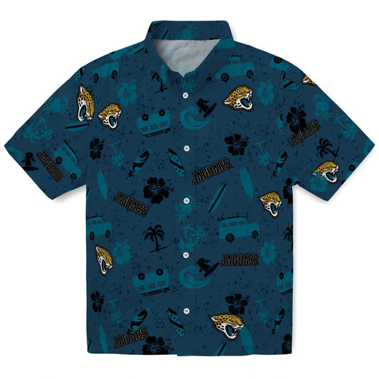 Jacksonville Jaguars Hawaiian Shirt - Beach Vibe | Moonbestprint