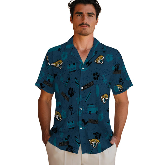 Jacksonville Jaguars Hawaiian Shirt - Beach Vibe | Moonbestprint