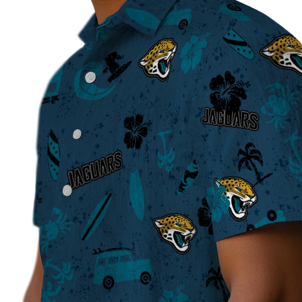 Jacksonville Jaguars Hawaiian Shirt - Beach Vibe | Moonbestprint