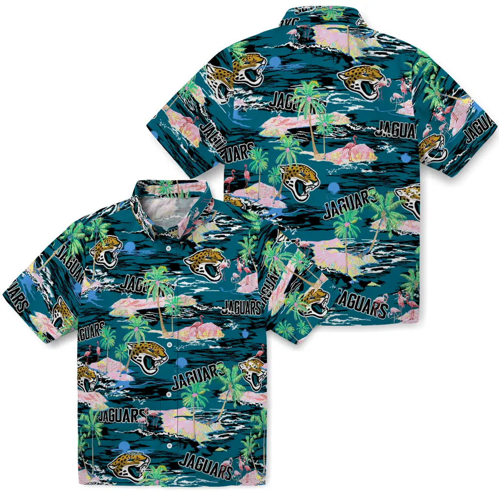 Jacksonville Jaguars Flamingo Retreat 2026 Hawaiian Shirt – Moonbestprint
