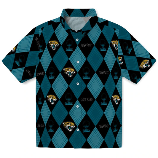 Jacksonville Jaguars Hawaiian Shirt - Golfing Plaid | Moonbestprint