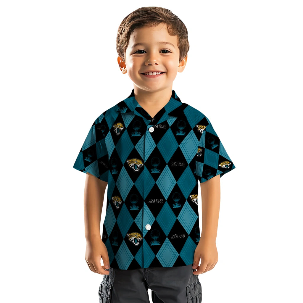 Jacksonville Jaguars Hawaiian Shirt - Golfing Plaid | Moonbestprint