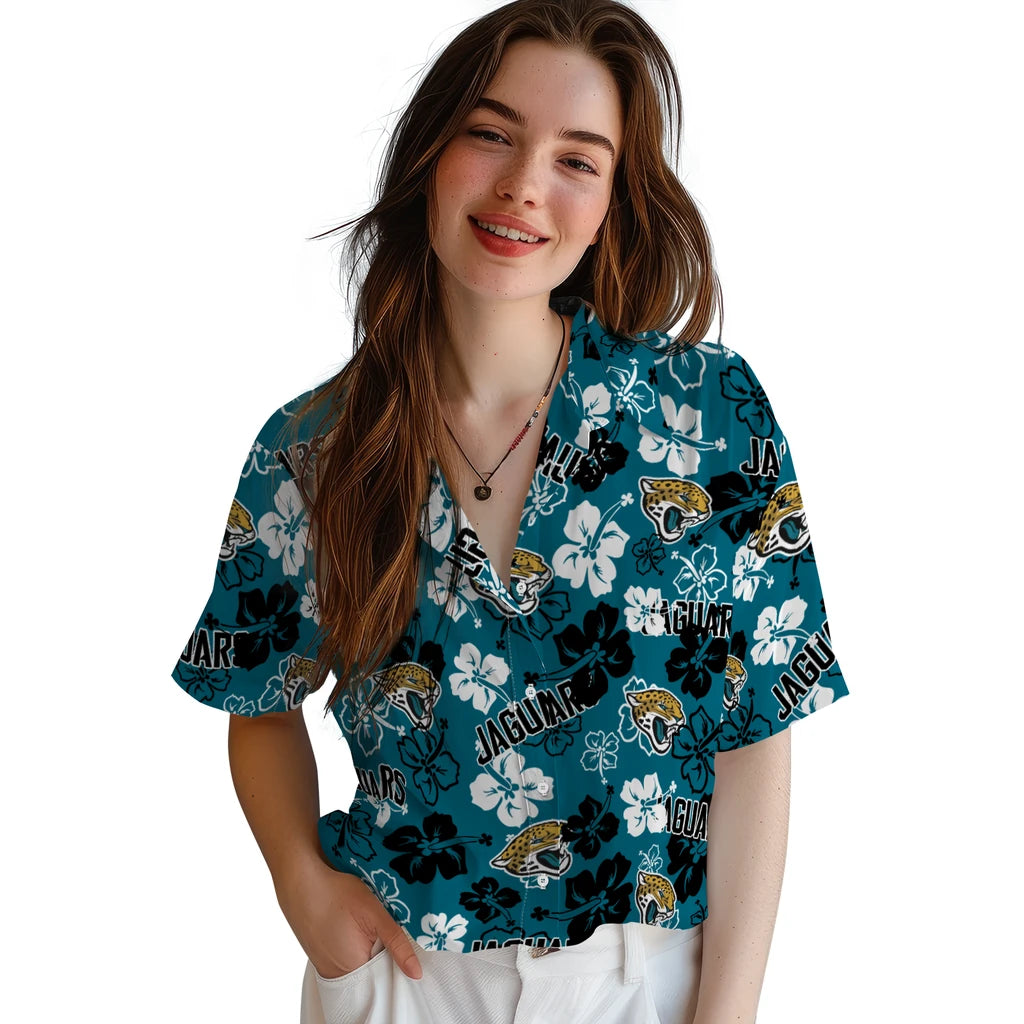 Jacksonville Jaguars Hibiscus Bloom Hawaiian Shirt – Moonbestprint